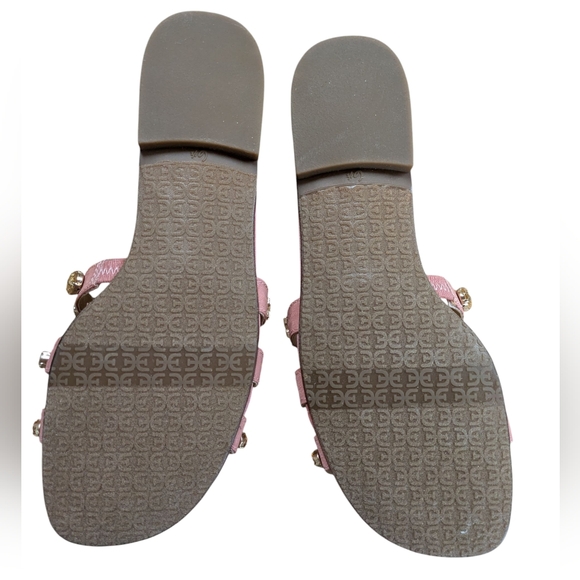 Sam Edelman Bay Ray Embellished Slide Sandal in Pink Size 6.5 - Picture 5 of 9
